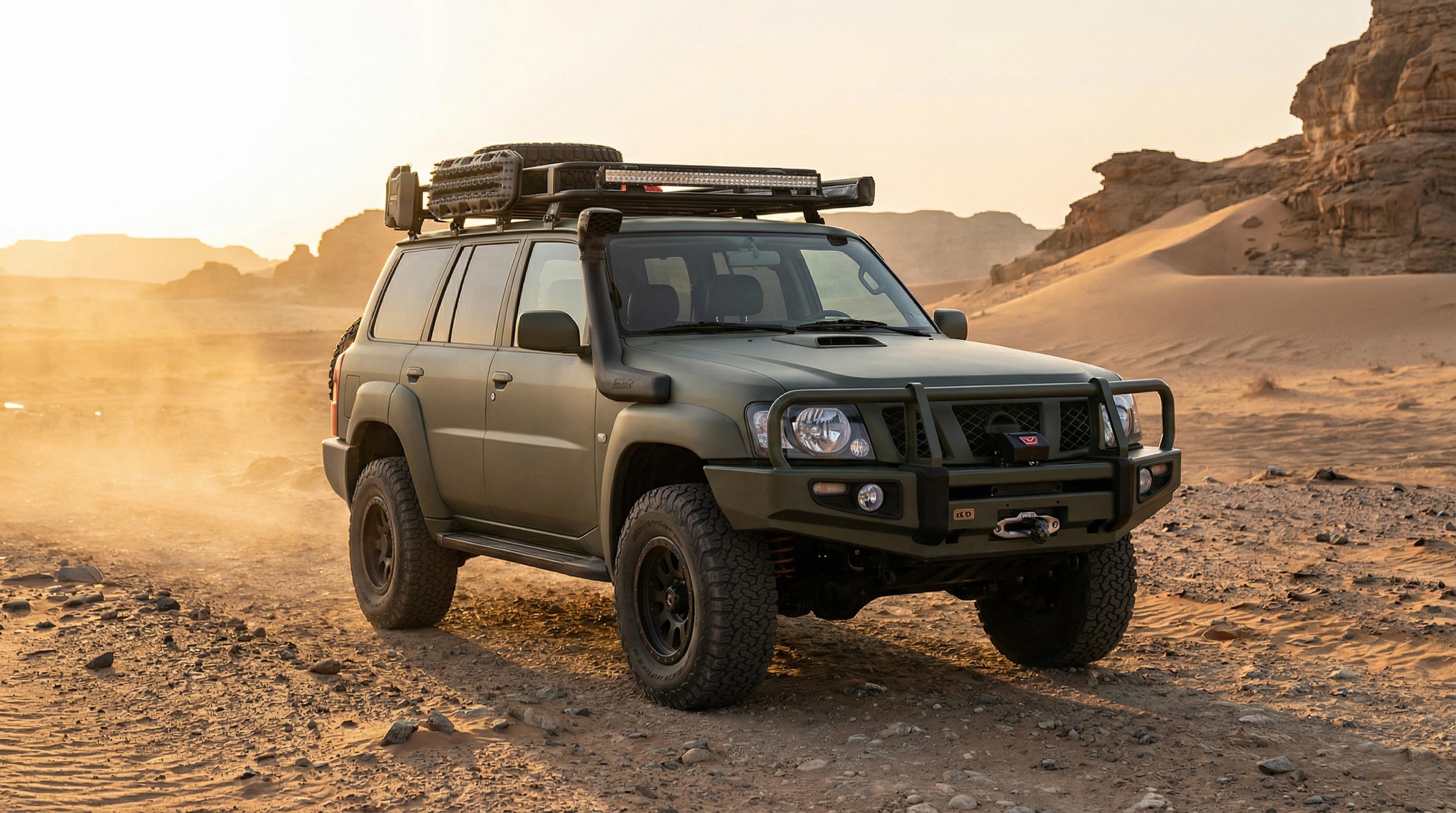 蘑菇视频越野车沙漠穿越改装视频